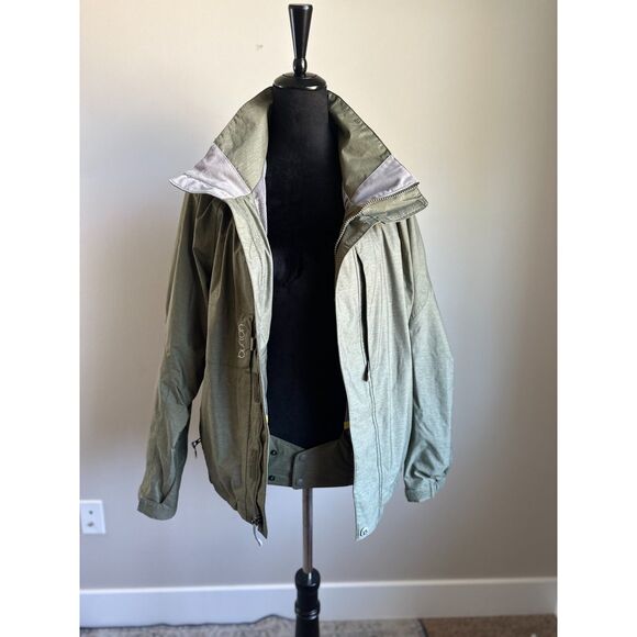 Burton Snowboard Women's Cut Olive Green Insulated Vented Ski Jacket Size S - Picture 4 of 13